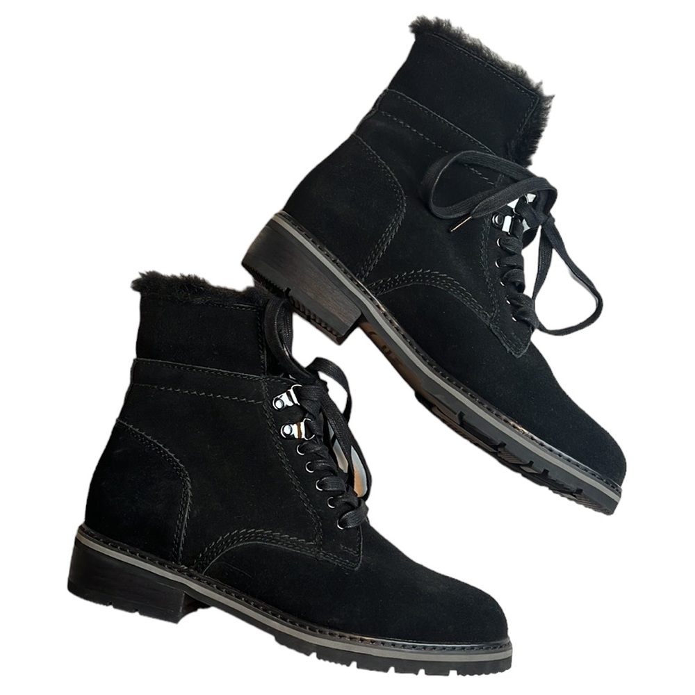 Blondo Vedette Waterproof Boot Black Suede 7.5 - Picture 2 of 9